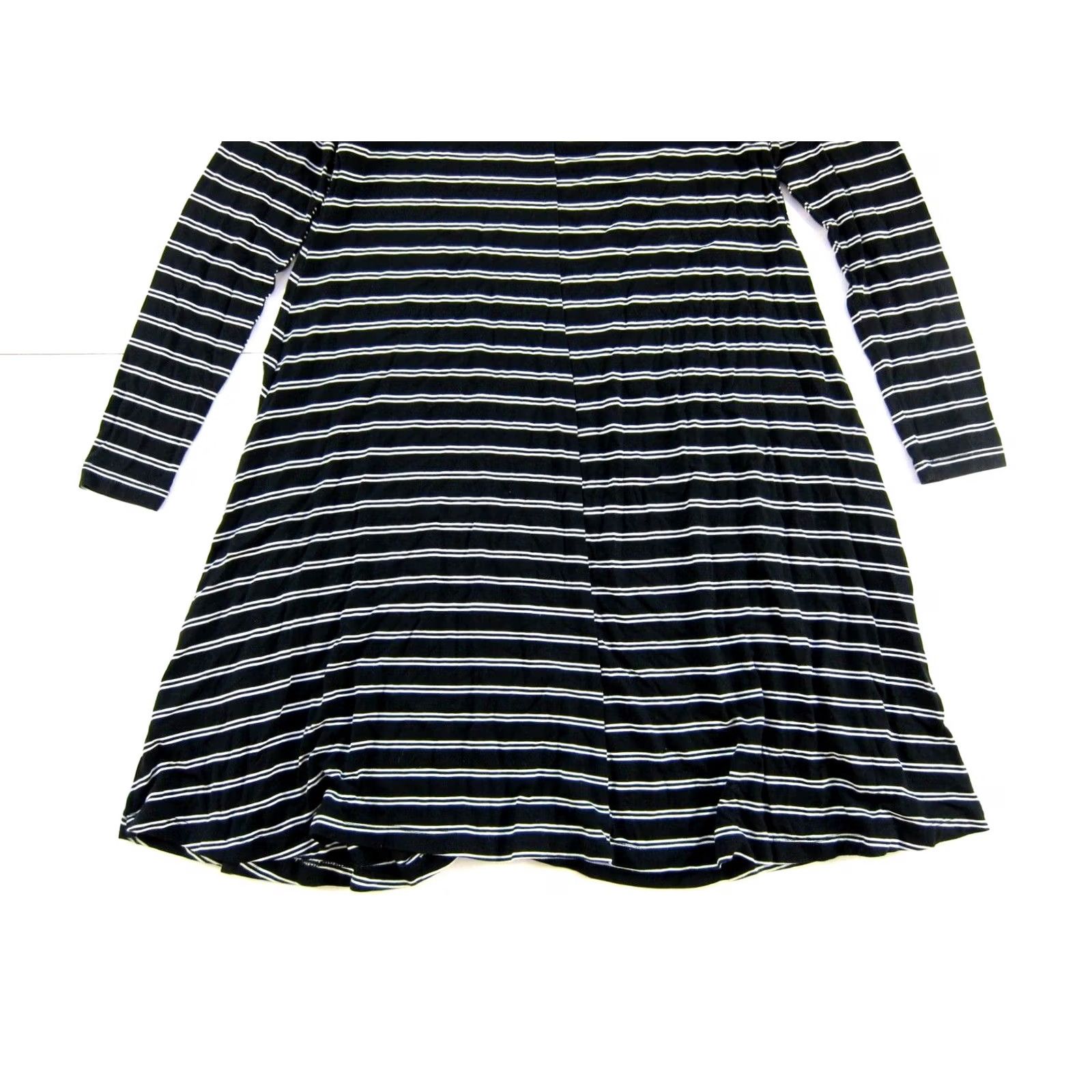 Old Navy Old Navy Black White Stripe Tunic Dress XS Size XS / US 0-2 / IT 36-38 - 5 Thumbnail