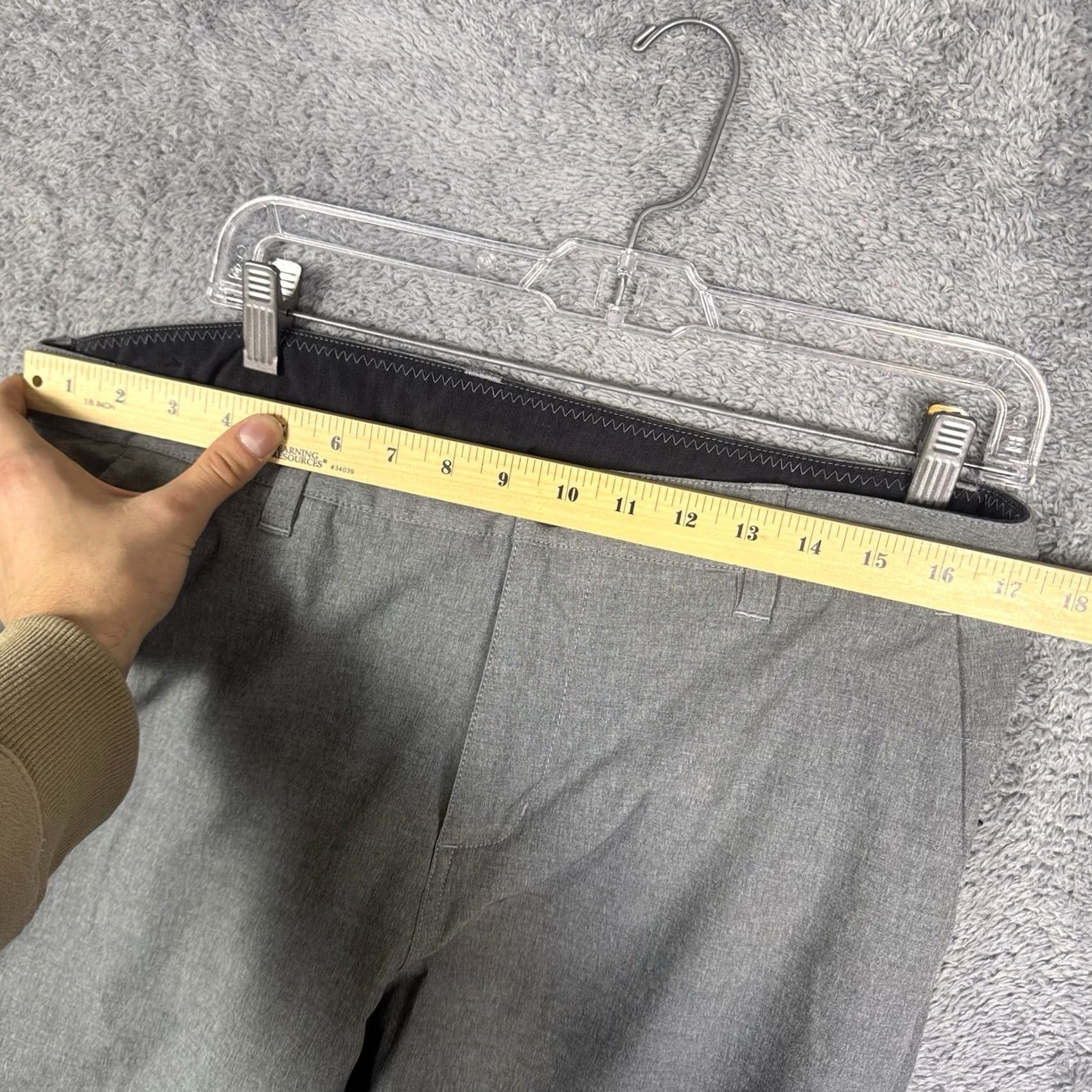 Vuori Vuori Men Pants 34x32 Chino Stretch Tech Performance Tapered 100% Polyester Gray V431 Size US 34 / EU 50 - 4 Thumbnail