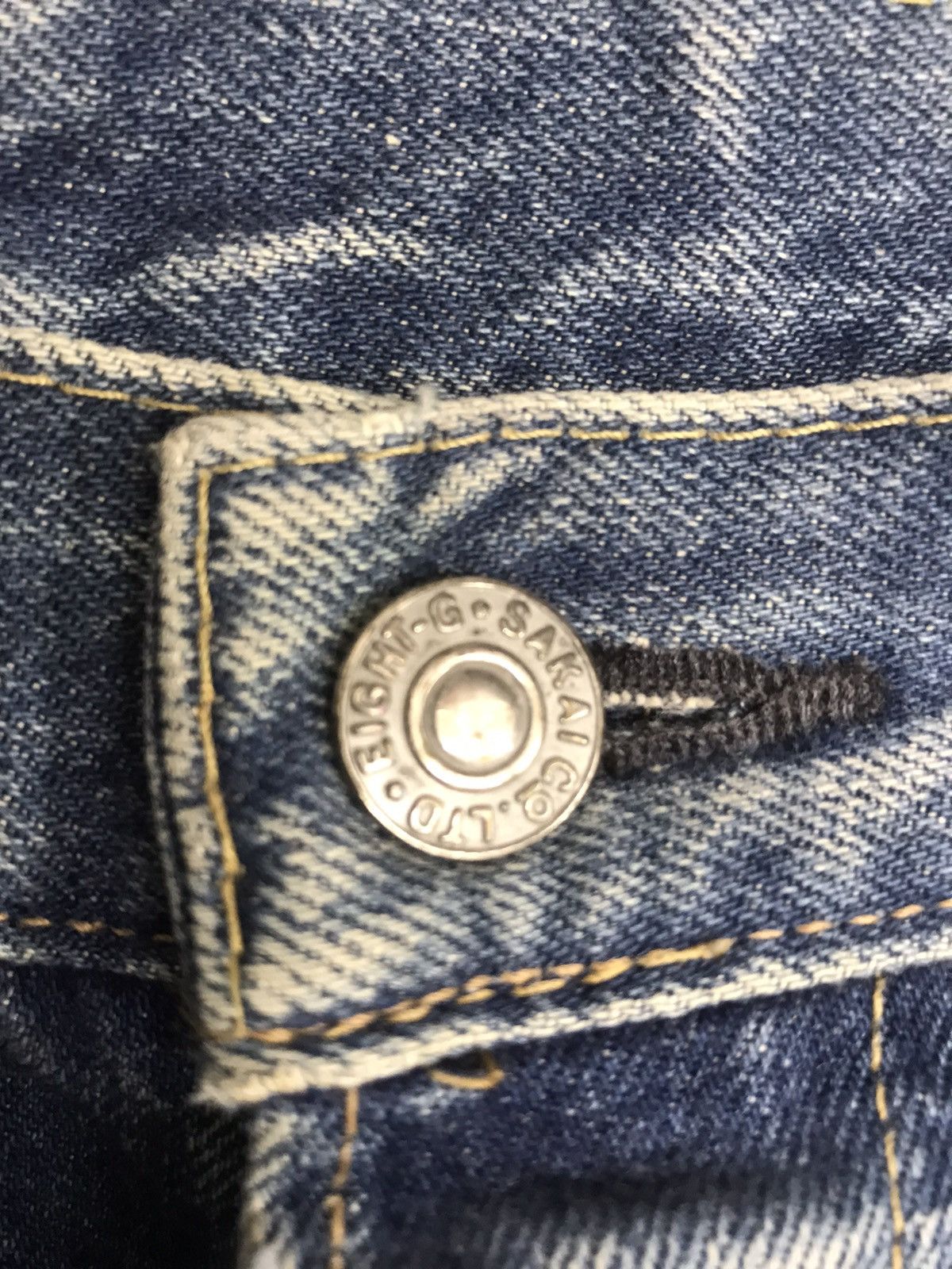 EIGHT-G × Japanese Brand EIGHT G Selvedge Sturdy Distressed Jeans F16 Size US 30 / EU 46 - 4 Thumbnail