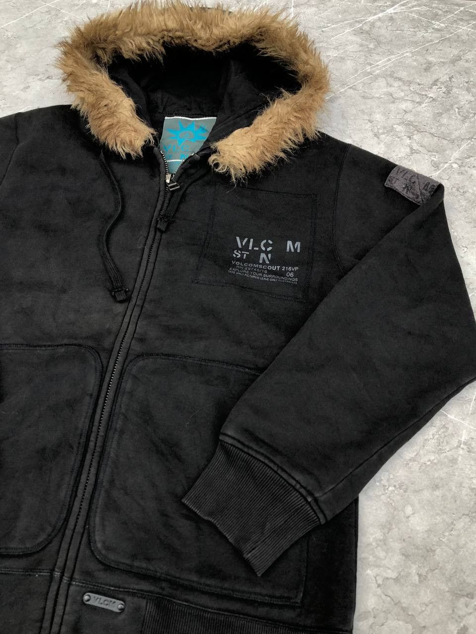 Volcom Vintage Volcom Fur Zip Hoodie Size US S / EU 44-46 / 1 - 2 Thumbnail