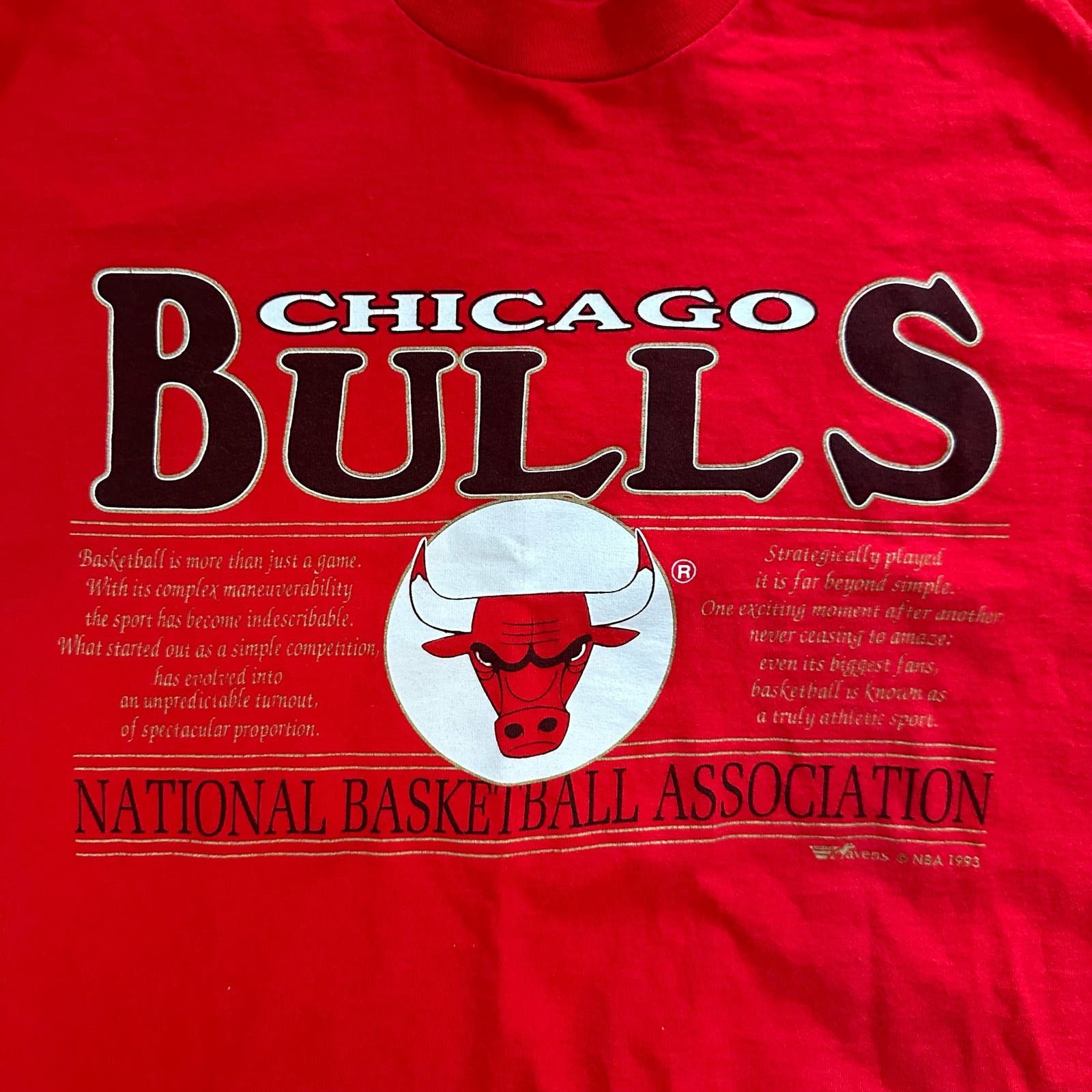 Fruit Of The Loom Vintage 90s Chicago Bulls 1993 NBA shirt Size XL Size US XL / EU 56 / 4 - 5 Preview