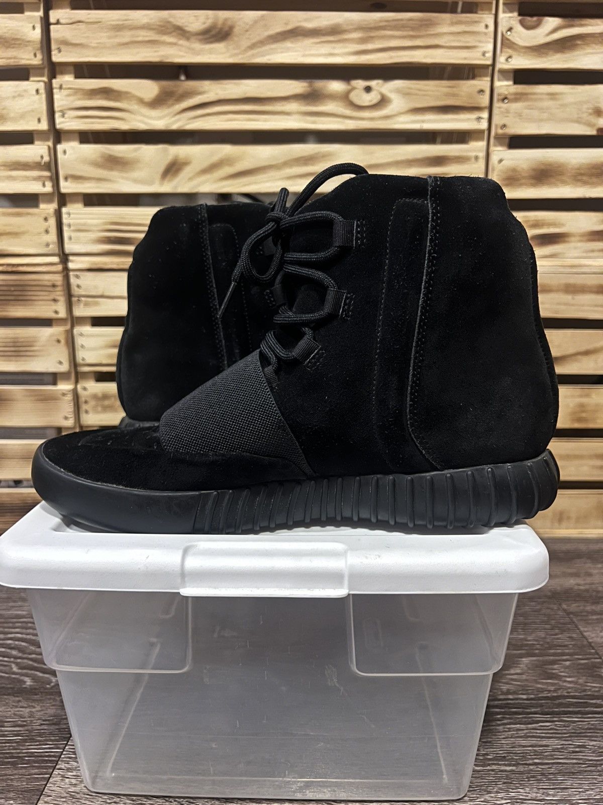 Adidas × Kanye West Adidas Yeezy Boost 750 “Triple Black” Size 10 – ART BB1839 Size US 10 / EU 43 - 6 Thumbnail