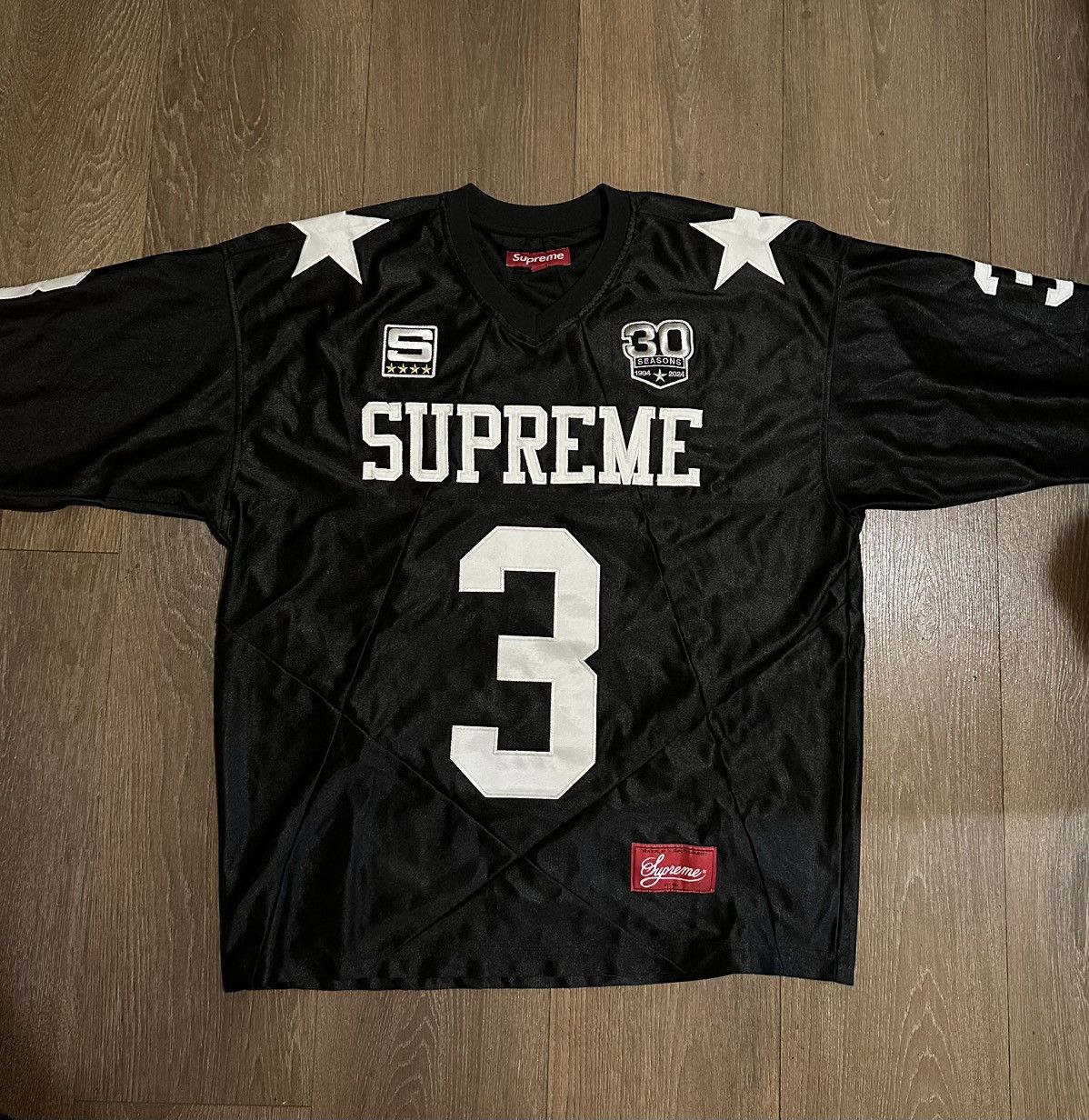 Supreme Supreme DJ Screw Football Jersey in Black | Grailed