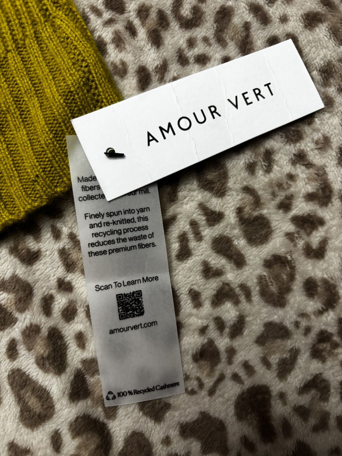 Other Amour Vert Colby Hat in Cashmere-Pistachio Green Size ONE SIZE - 3 Thumbnail