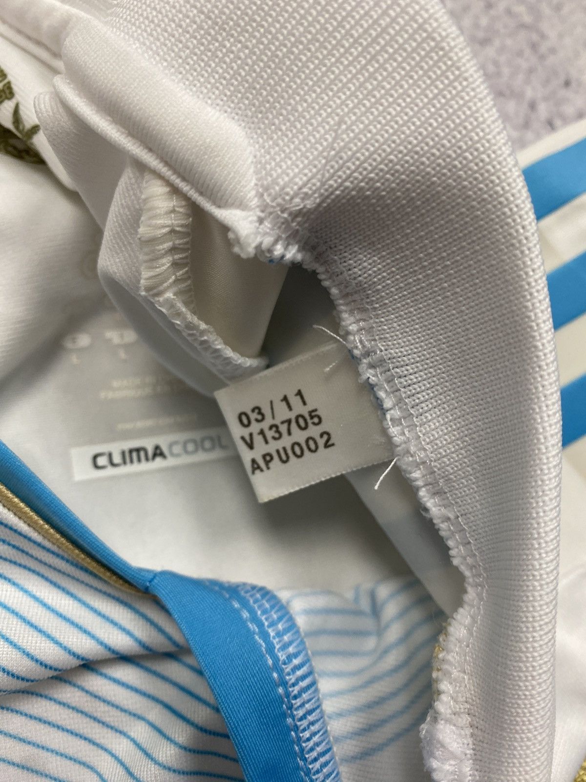 Adidas × Vintage Men’s Adidas Olympique Marseille 2011 home Jersey Techfit Size US L / EU 52-54 / 3 - 11 Thumbnail