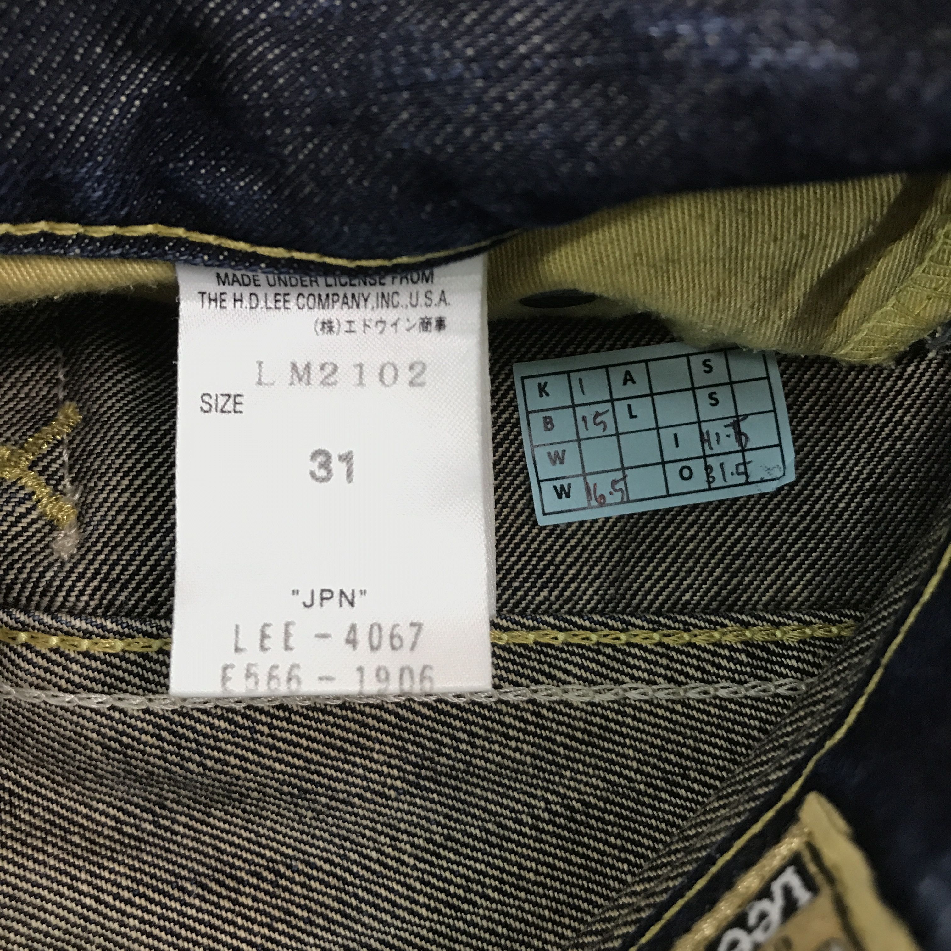 Japanese Brand × Le Grande Bleu (L.G.B.) FLARE GOLD LABEL LEE RIDERS BOOTCUT DENIM PANTS Size US 31 - 8 Thumbnail