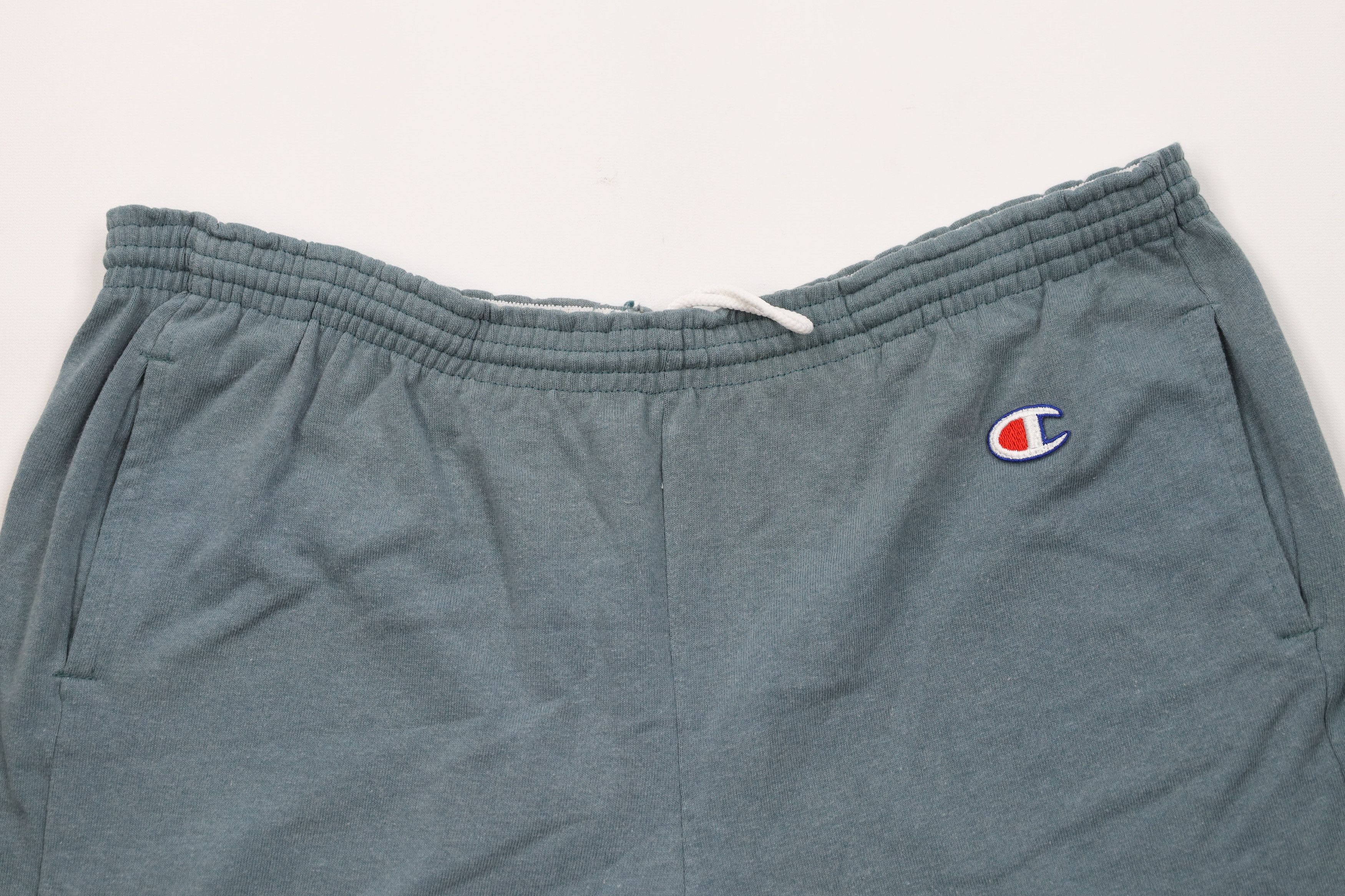 Champion × Vintage Vintage 80s 90s Champion Above Knee Shorts Teal Cotton AS IS Size US 36 / EU 52 - 2 Thumbnail