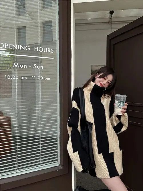 Japanese Brand × Vintage Stripe Knit Sweater Size ONE SIZE - 2 Thumbnail