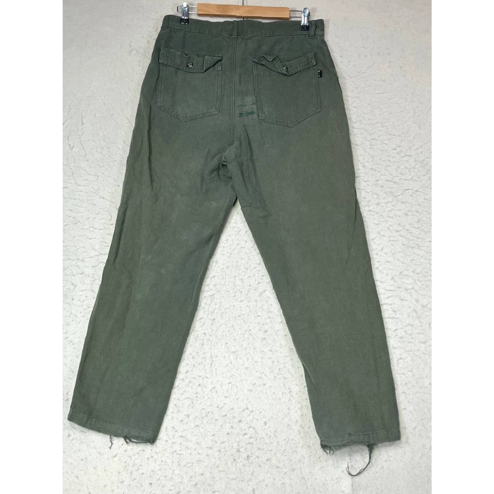 Vintage VINTAGE Misfit M/SF/T Mad Minds Pants Green Green Military Straight Leg High Rise Women M Distressed Size 32" / US 10 / IT 46 - 2 Thumbnail