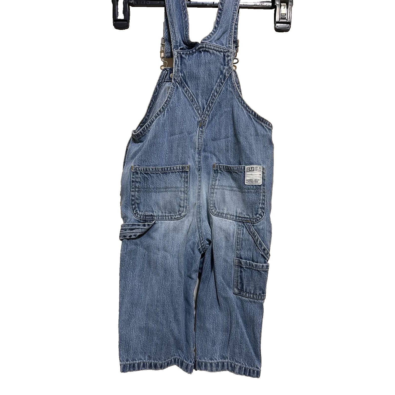 Gap GAP children's blue denim romper Overall A001807 Size 26 - 3 Thumbnail