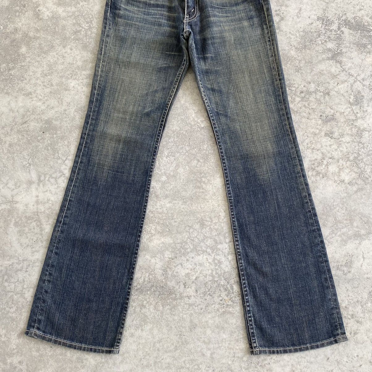 Levi's Vintage Levis 517 Mud Washed Flared Denim Jeans Size US 27 - 3 Thumbnail
