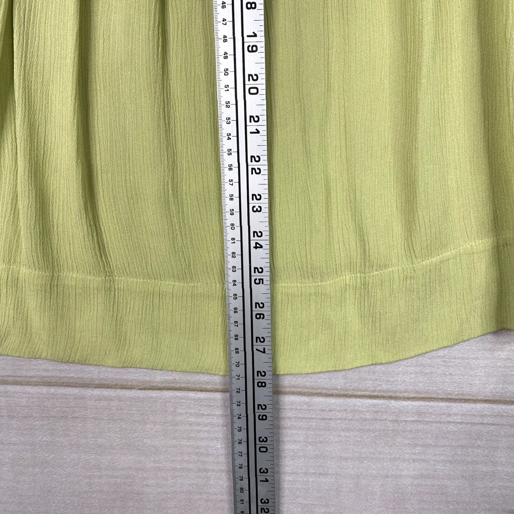 J. Jill J. Jill Womens Top XL Green Pleated Short Cap Sleeve Rayon Blouse Size XL / US 12-14 / IT 48-50 - 4 Thumbnail