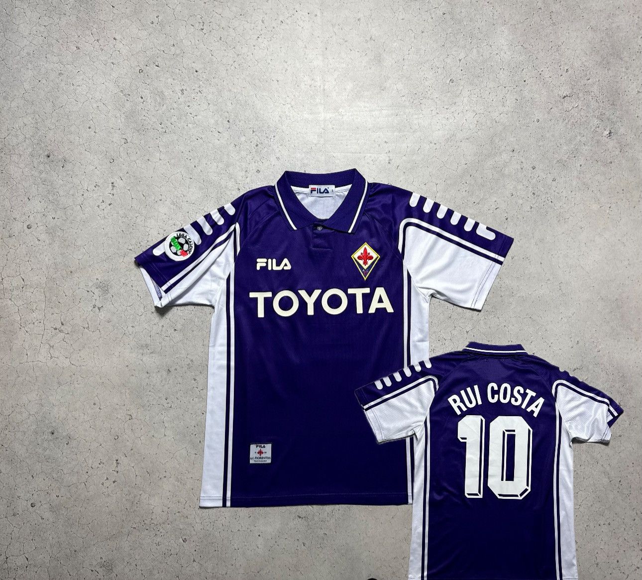 Fila Fila FC Fiorentina Rui Costa #10 1999/2000 Soccer Jersey Size US S / EU 44-46 / 1 - 1 Thumbnail
