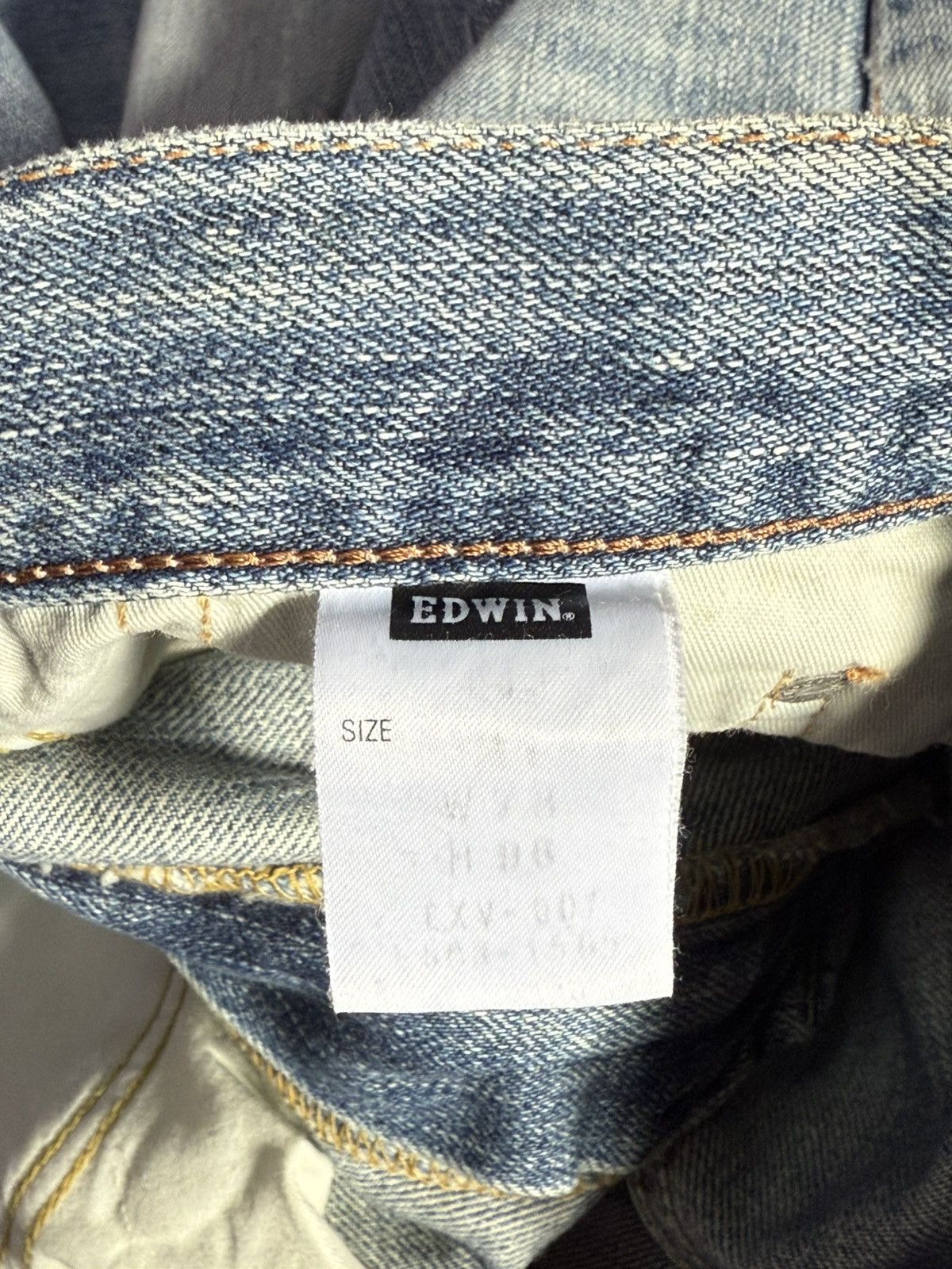 Edwin × Vintage Edwin XV441 Bootcut Flared Natural Distressed Jeans Size US 30 / EU 46 - 22 Thumbnail