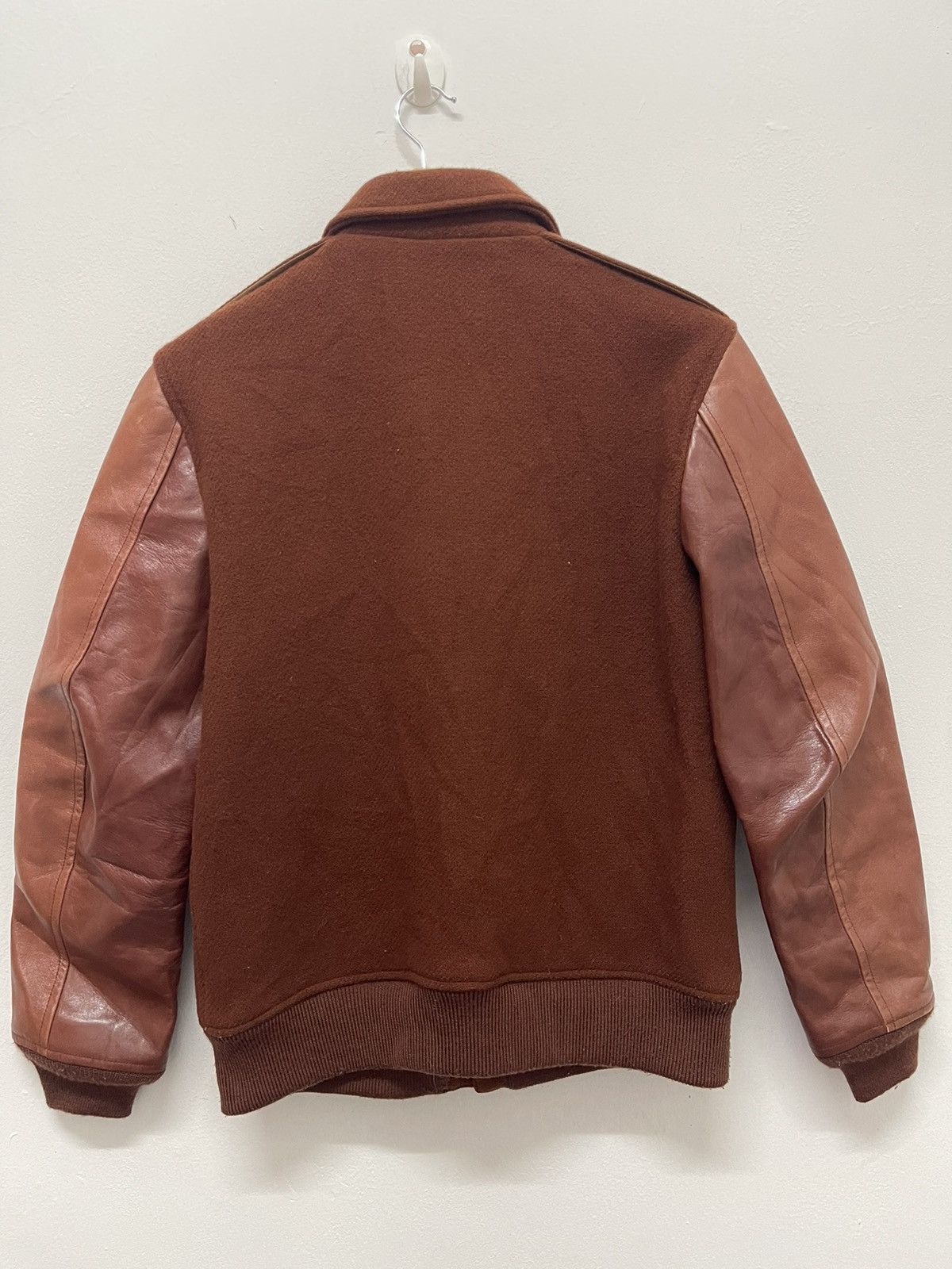 Japanese Brand Vintage GDC Japan Varsity Leather Sleeve Streetwear Size US M / EU 48-50 / 2 - 3 Thumbnail