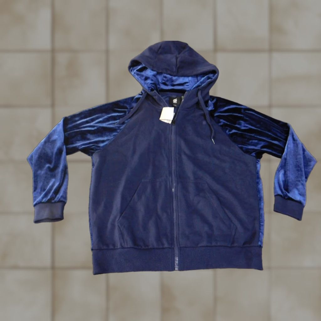 Vintage G-Star RAW Hoodie Womens Large Sarho Blue Kikko Zip Sweat Sherland Velvet Jacket Size L / US 10 / IT 46 - 1 Thumbnail