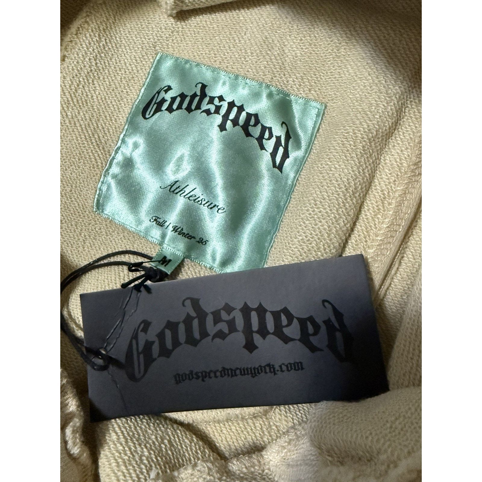 Godspeed Godspeed NY OG Logo Sweatpants V2 Mens Size Medium Bone Size US 31 - 4 Thumbnail