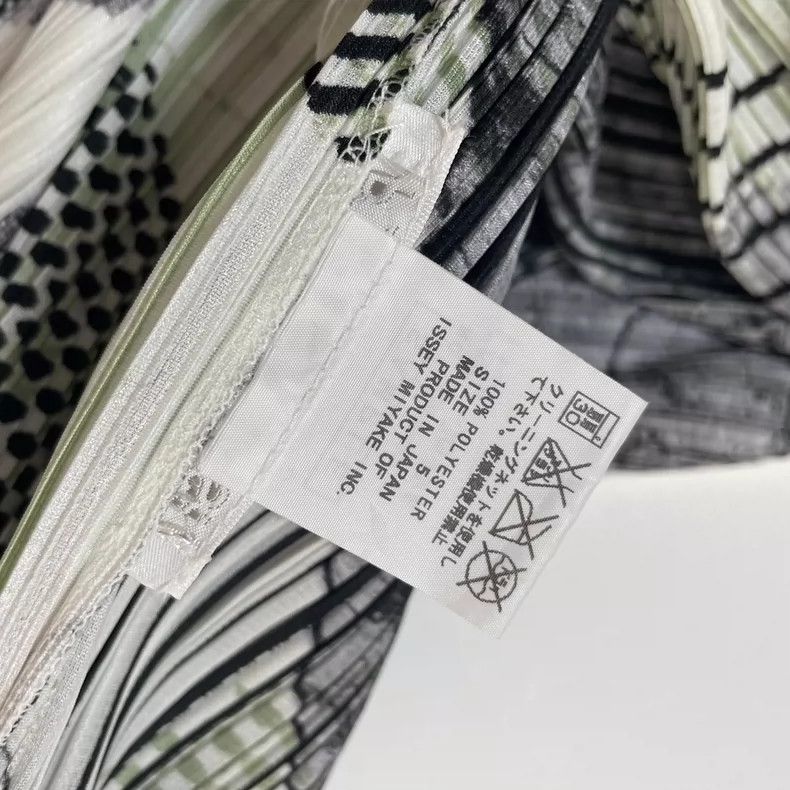 Issey Miyake Issey Miyake size:5 Black and white ink wash leaves and wi Size XS / US 0-2 / IT 36-38 - 5 Thumbnail