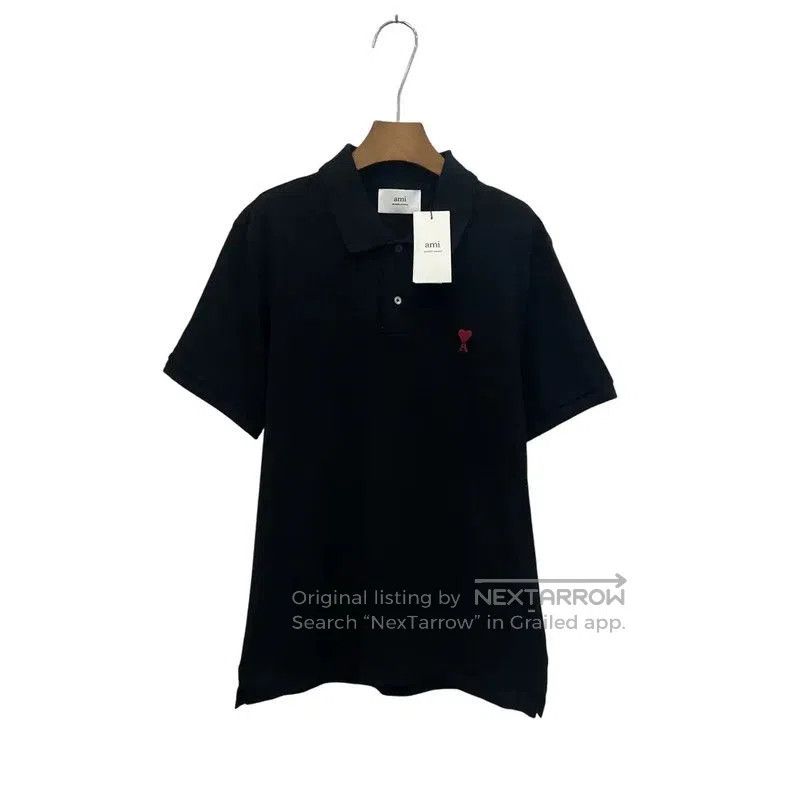 AMI AMI Women's Black Polo Shirt . Size XL / US 12-14 / IT 48-50 - 1 Thumbnail