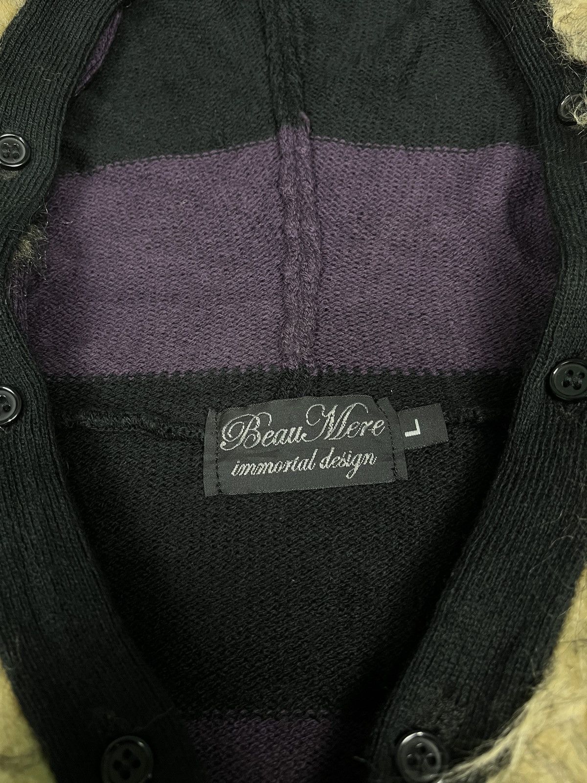 Hysteric Glamour × Japanese Brand × Le Grande Bleu (L.G.B.) BAUMERE FUR ZIPPER HOODIE Size US L / EU 52-54 / 3 - 5 Thumbnail