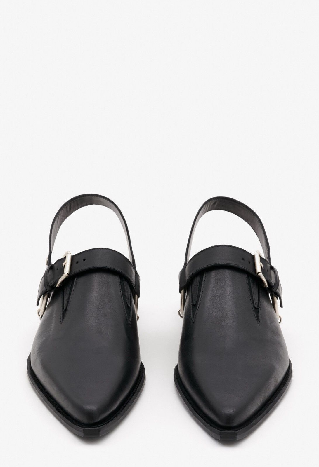 Ann Demeulemeester Last Ann Demeulemeester Vilmu Pointy BuckleEmbellished Mules Size US 10 / EU 43 - 7 Thumbnail