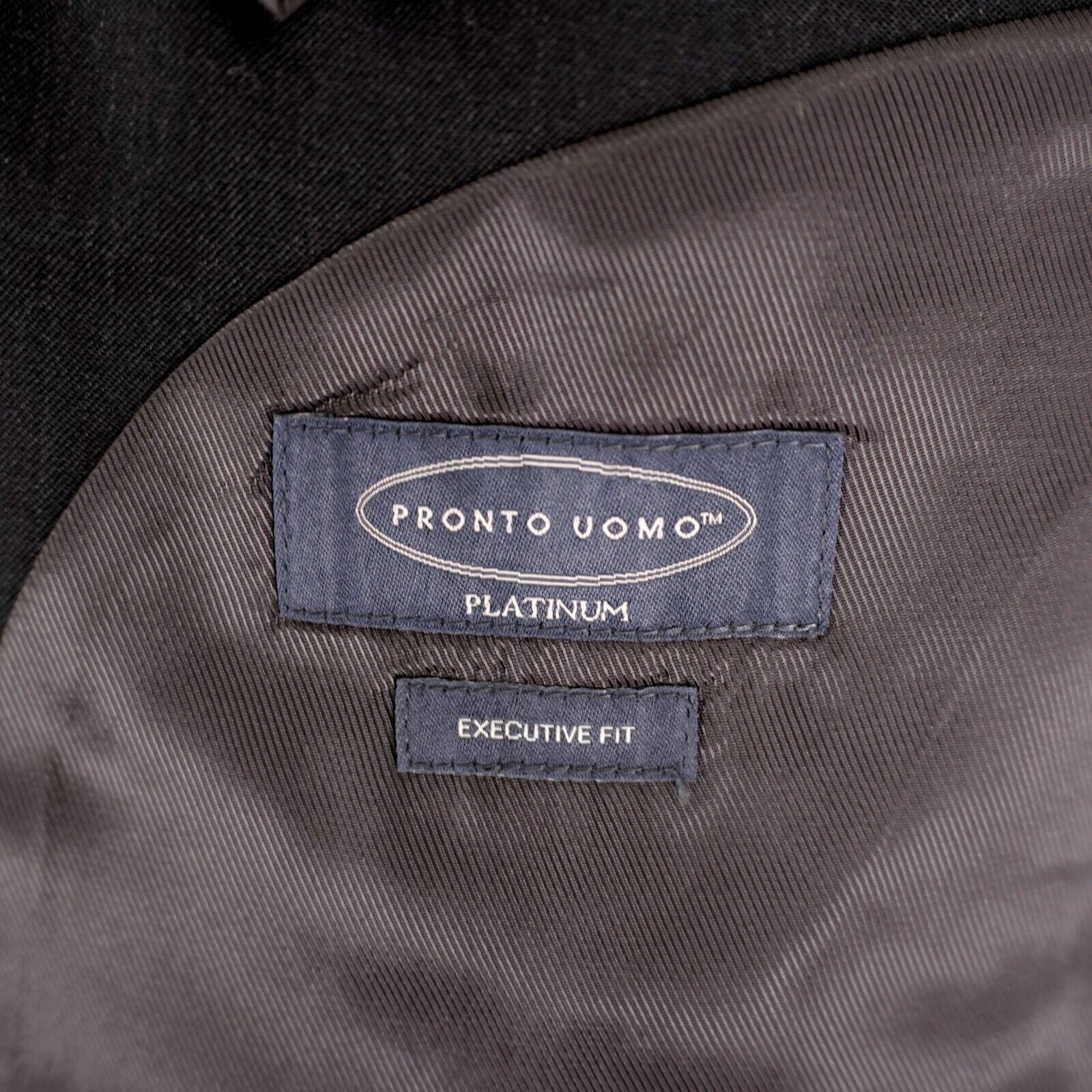 Pronto Uomo Pronto Uomo Platinum Executive Fit Wool Gray 2 Button Blazer Size 46R - 9 Thumbnail