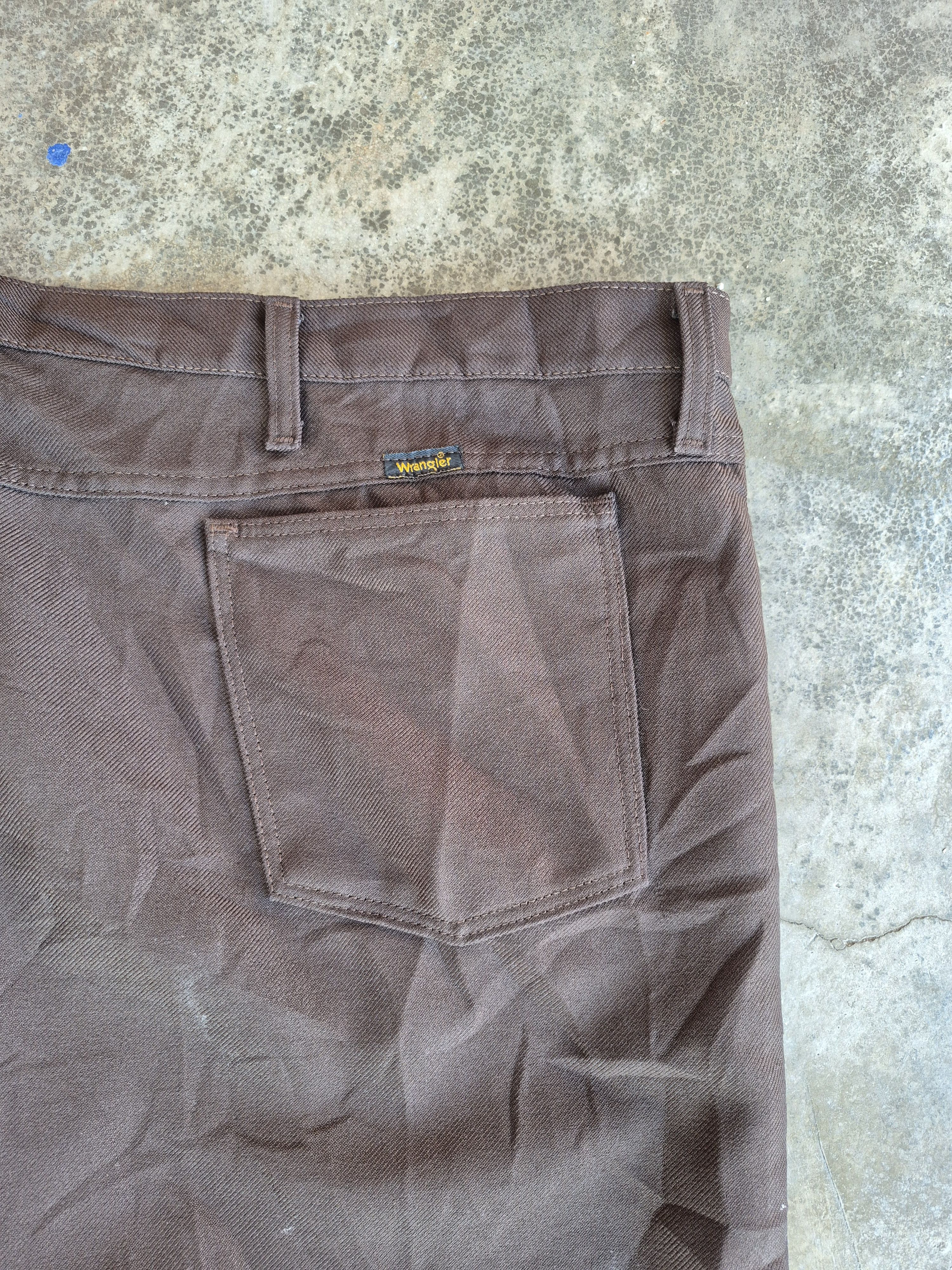 Wrangler 🔥 Vintage Wrangler Sta Prest Retro Casual Pants Denim Size US 44 / EU 60 - 7 Thumbnail