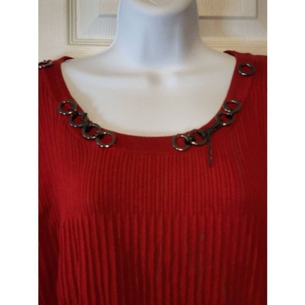 Other Requirements Red crew neck sweater Size XL / US 12-14 / IT 48-50 - 1 Thumbnail