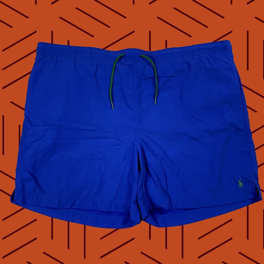Polo Ralph Lauren VINTAGE Polo Ralph Lauren Swimwear Trunks BLUE 6" INSEAM Classic SIZE XL Mens Size US XL / EU 56 / 4 - 1 Thumbnail