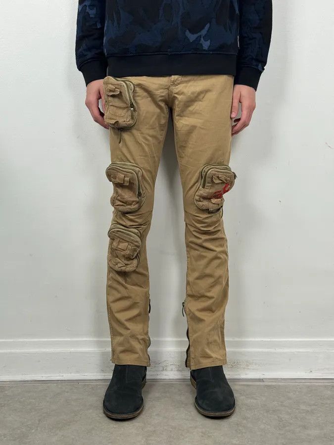 Gianfranco Ferre Gianfranco Ferré Beige Multi-Pockets Cargo Pants Size US 30 / EU 46 - 2 Thumbnail