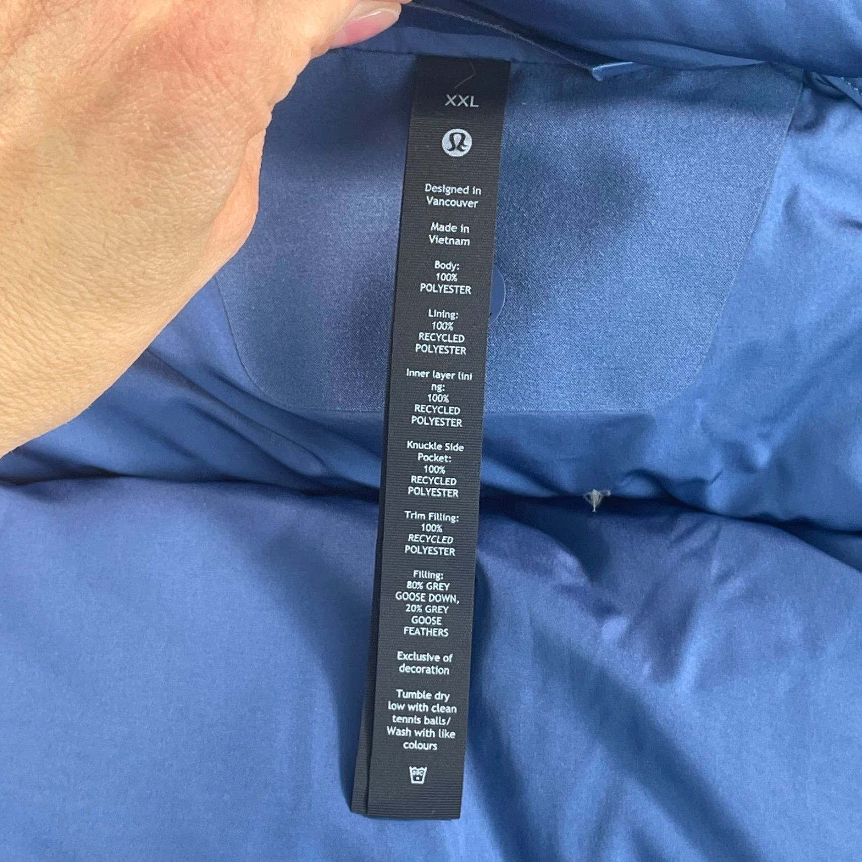 Lululemon VINTAGE Lululemon Wunder Vest 2XL Blue WindProof Down 600-Fill Men Jacket/Mid-Length WWOTNWOT Size US XXL / EU 58 / 5 - 2 Thumbnail