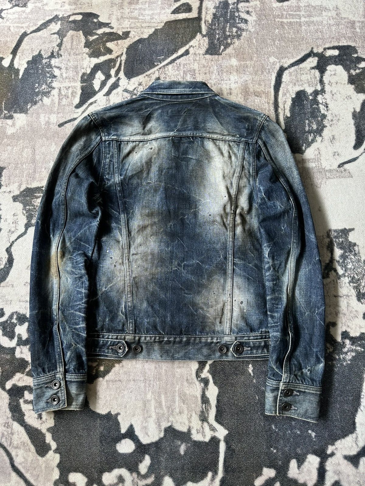 CIVARIZE 00’s Civarize dirty denim jacket Size US M / EU 48-50 / 2 - 6 Thumbnail
