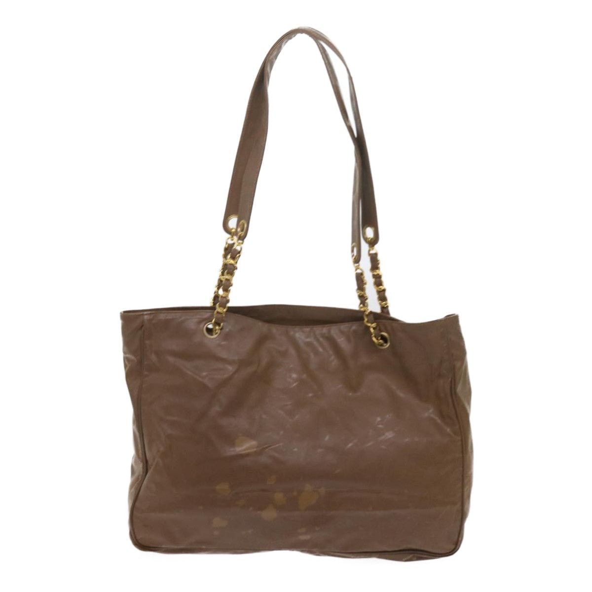 Chanel CHANEL Chain Shoulder Bag Patent Leather Brown CC Size ONE SIZE - 2 Thumbnail