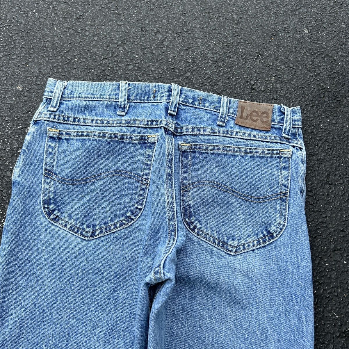 Carhartt Vintage faded light blue washed Lee jeans workwear Size US 32 / EU 48 - 2 Thumbnail