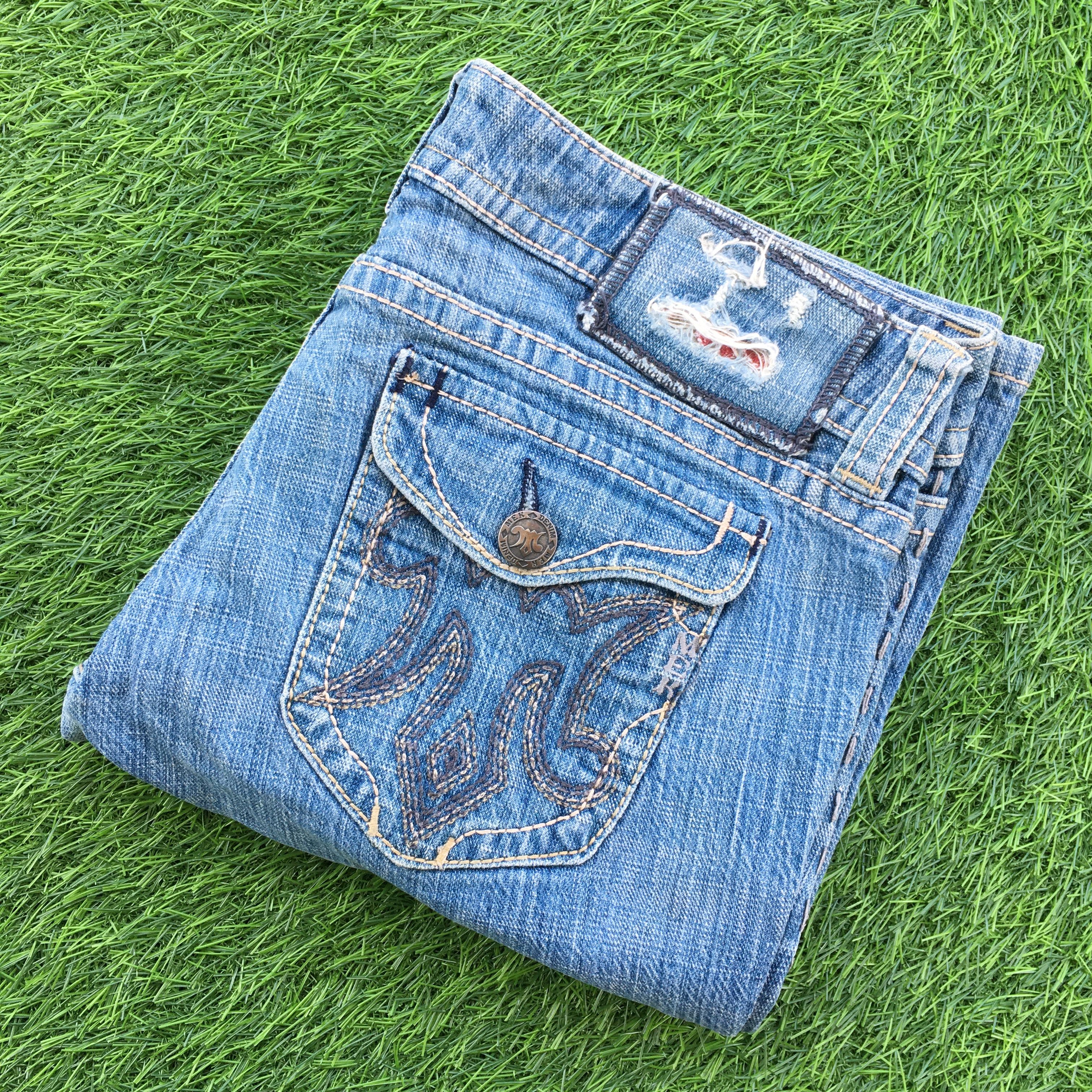 Japanese Brand Chicago Bootcut Jeans D-1006 Size 31" - 9 Thumbnail