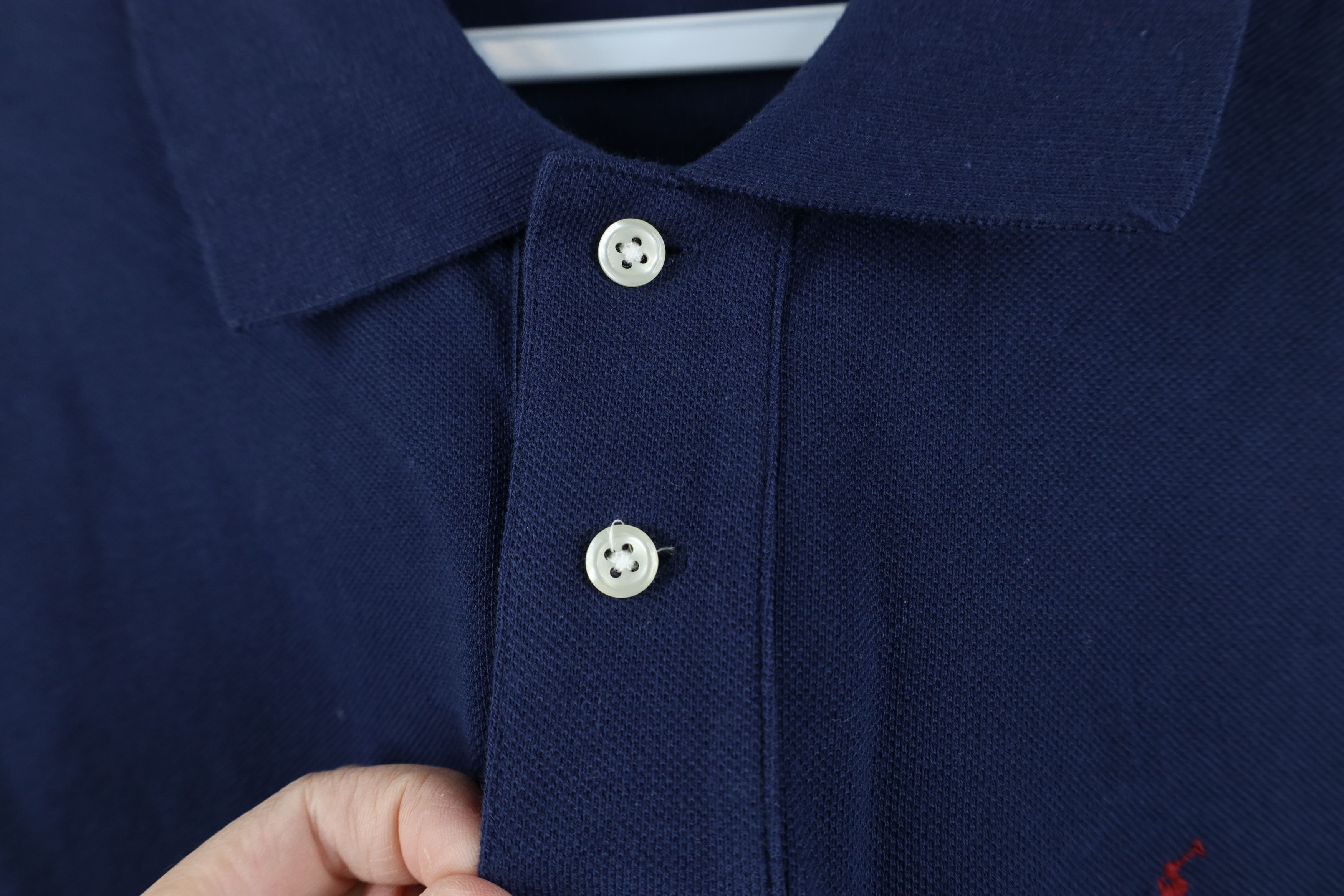 Polo Ralph Lauren Vintage Ralph Lauren Pique Long Sleeve Polo Shirt Blue Size US M / EU 48-50 / 2 - 5 Thumbnail