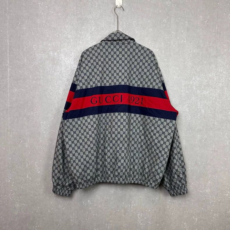 Gucci Gucci SS24GG printed striped pointed collar single-breasted Size US M / EU 48-50 / 2 - 2 Thumbnail