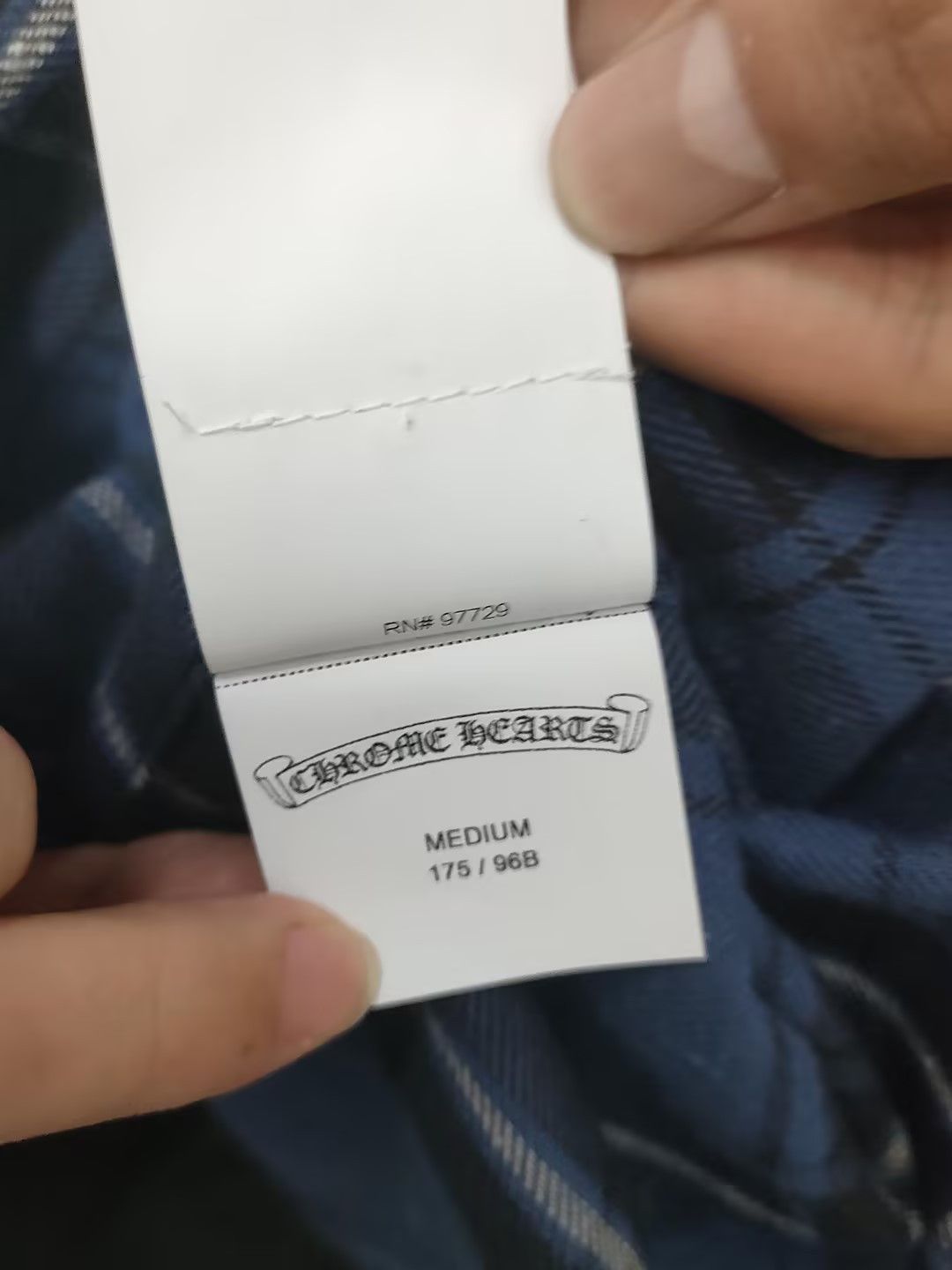 Chrome Hearts Chrome Hearts LOOSE END Blue Monogram Cross Flannel Shirt Size US M / EU 48-50 / 2 - 12 Thumbnail