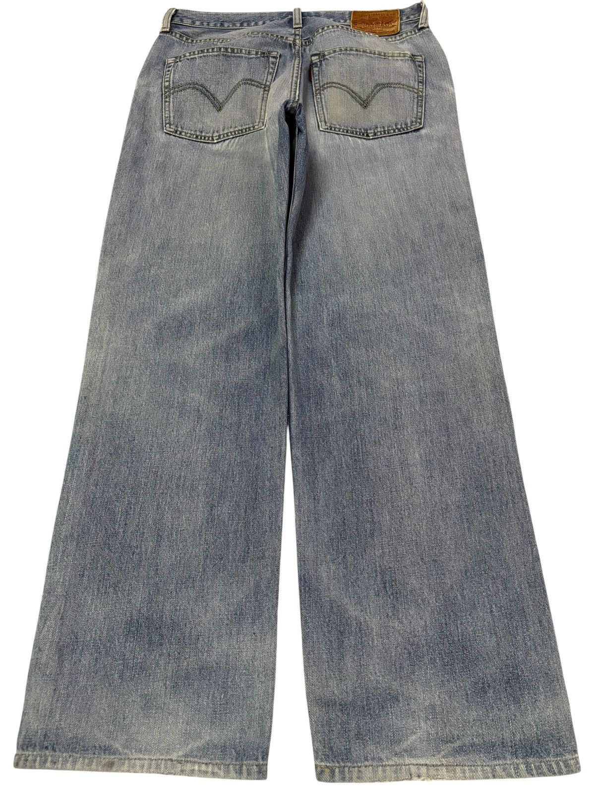 Levi's Vtg 90s Levis 502 Blue Wash Distressed Jeans Size US 31 - 2 Thumbnail