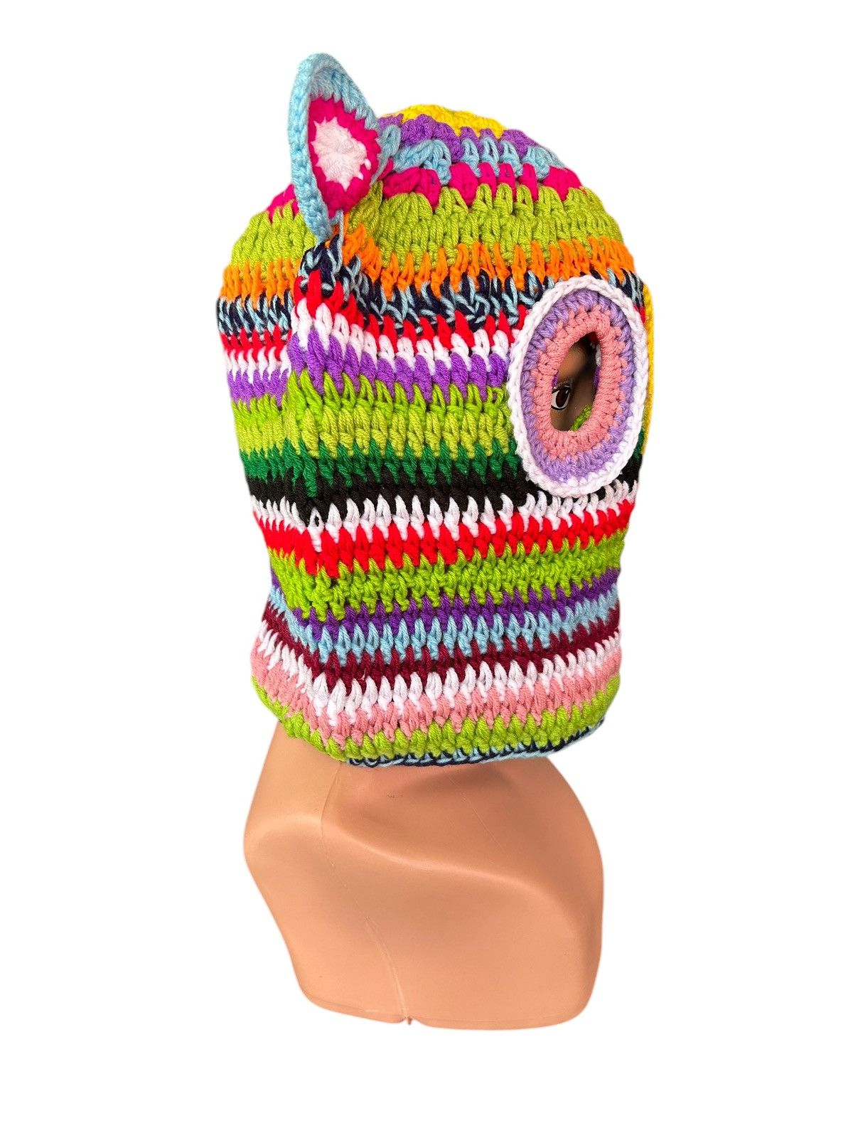 Hysteric Glamour × Japanese Brand Rare Balaclava Masked Crochet Knitted Handmade ☠️☠️ Size ONE SIZE - 6 Thumbnail