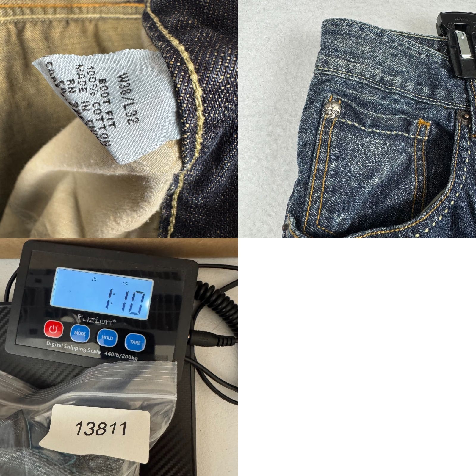 Ecko Unltd. VINTAGE Ecko Unltd. Jeans Bootcut 38x32 Men Denims 5-Pocket Design Blue Cotton Denim Relaxed Mid Rise Fade Whiskering Honeycomb Inseam 32"} Size US 38 / EU 54 - 8 Thumbnail