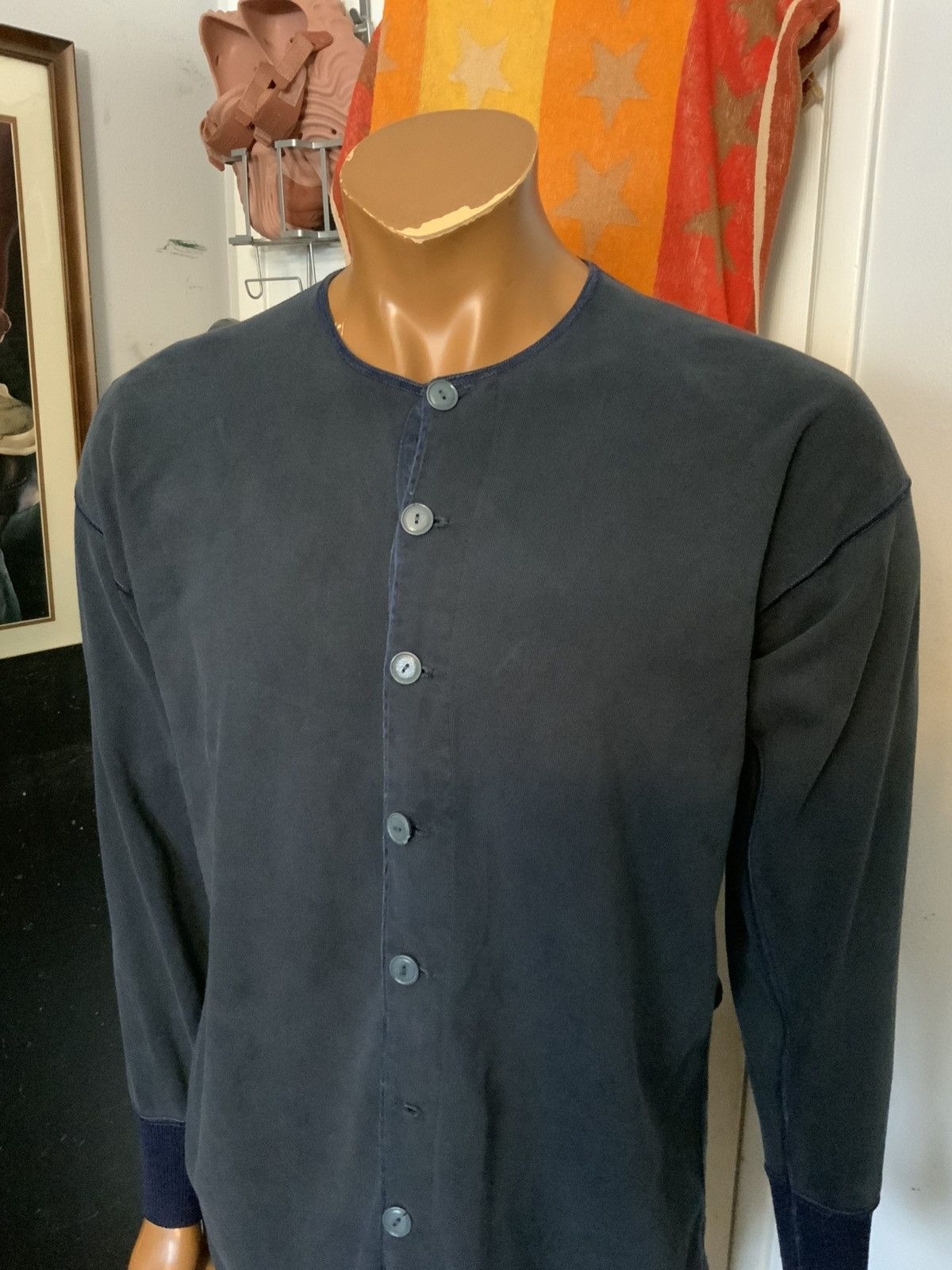 Other Parthenis Athens Ribbed Cotton L/S Button Down Thermal Shirt Size US M / EU 48-50 / 2 - 9 Thumbnail