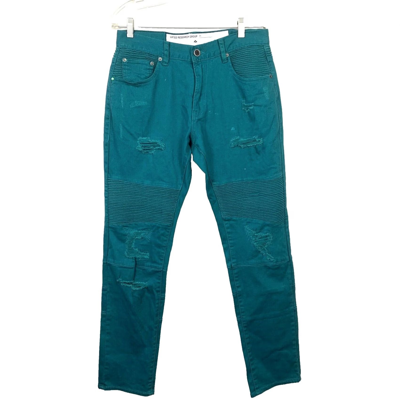 Vintage LGR Ocean Blue Teal True Tapered Jeans Size 32 Mens Regular 31in Inseam Size US 32 / EU 48 - 2 Thumbnail