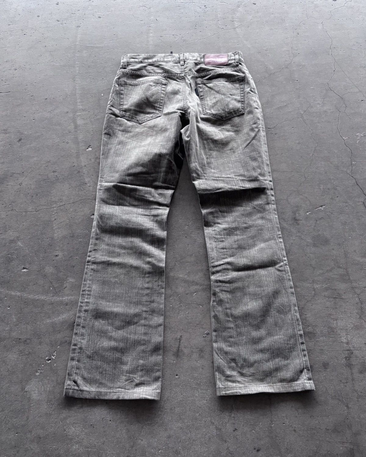 Issey Miyake × Japanese Brand × Tete Homme Tete Homme Brown Flared Denim Jeans Size US 31 - 6 Thumbnail