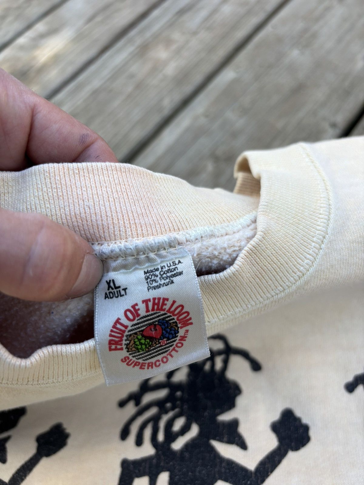 Fruit Of The Loom Vintage Very Rare 90’s Babylon Reggae Stick Figure Crewneck Size US XL / EU 56 / 4 - 7 Thumbnail