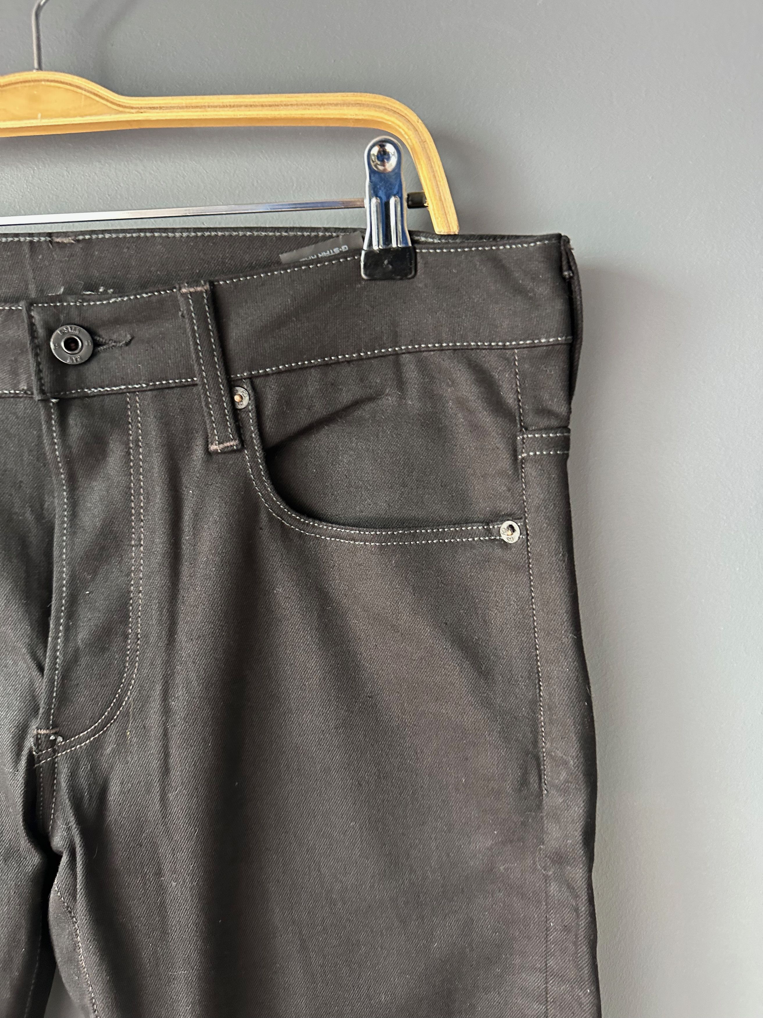 G-Star G-Star 3301 Slim Black Stretch denim jeans pants Size US 32 / EU 48 - 3 Thumbnail