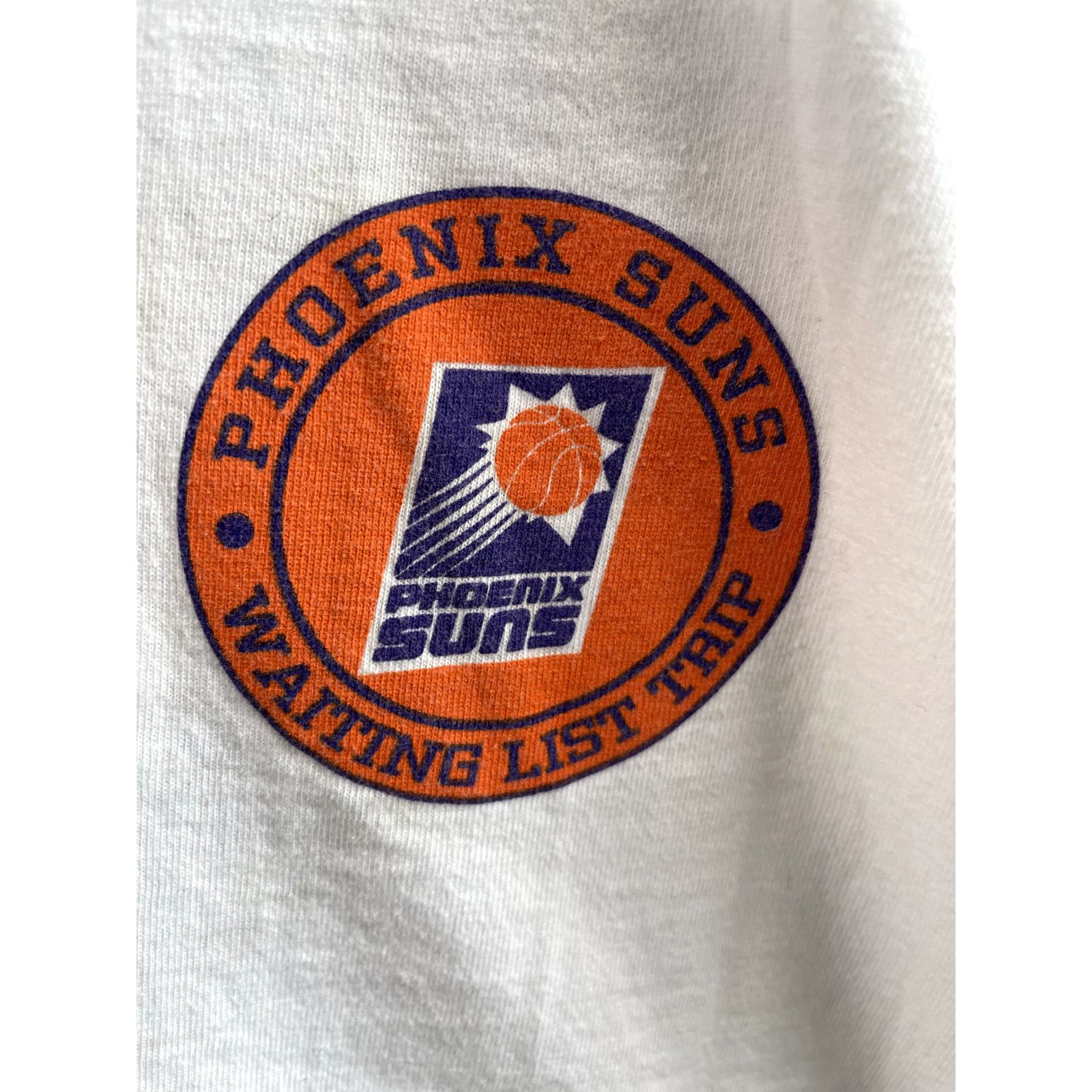 Hanes VTG 1998 PHOENIX SUNS VS LAKERS WAITING LIST TRIP SHIRT RARE Size US L / EU 52-54 / 3 - 4 Thumbnail