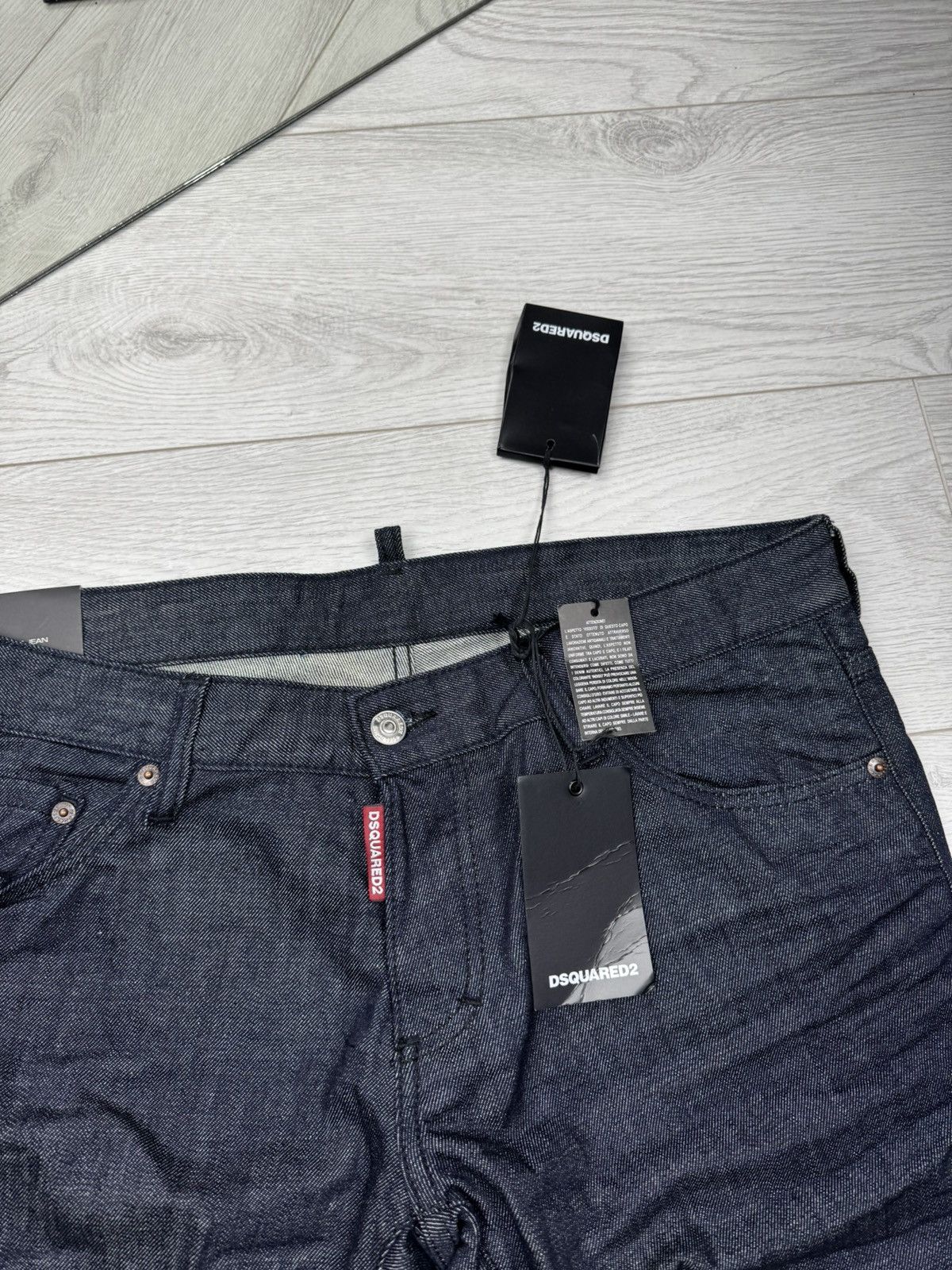 Dsquared2 × Vintage New Dsquared2 Denim Slim Jeans Big Logo Y2K Pocket Size US 34 / EU 50 - 8 Thumbnail