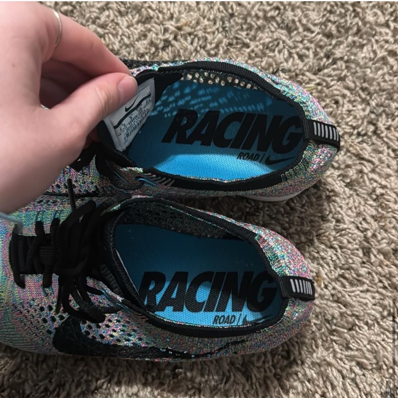Nike Nike Flyknit Racer Multicolor Running Sneakers Size US 7 / IT 37 - 6 Thumbnail
