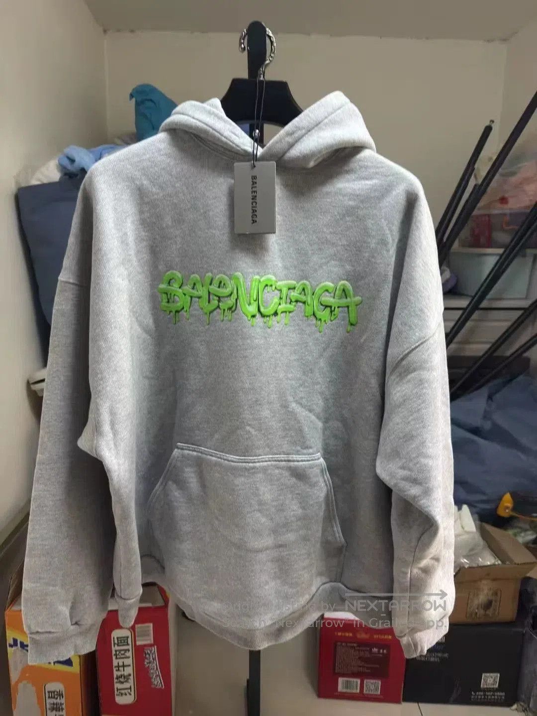 Japanese Brand Balenciaga Gray Jelly Sweatshirt. Size US L / EU 52-54 / 3 - 1 Thumbnail
